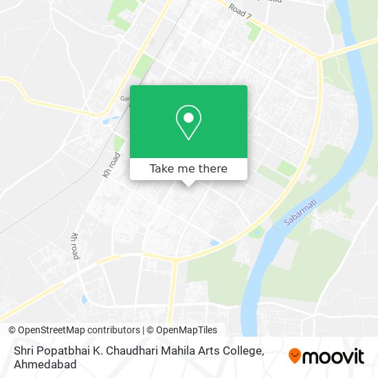 Shri Popatbhai K. Chaudhari Mahila Arts College map