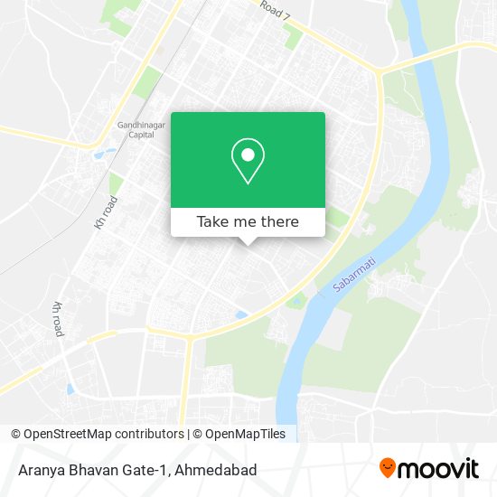 Aranya Bhavan Gate-1 map