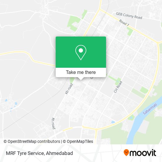 MRF Tyre Service map