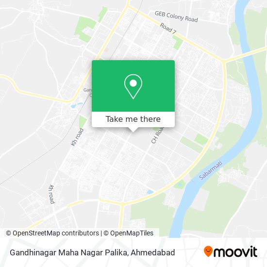 Gandhinagar Maha Nagar Palika map