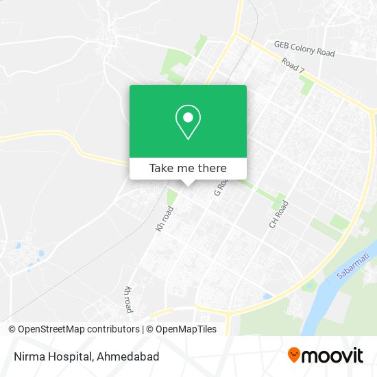 Nirma Hospital map