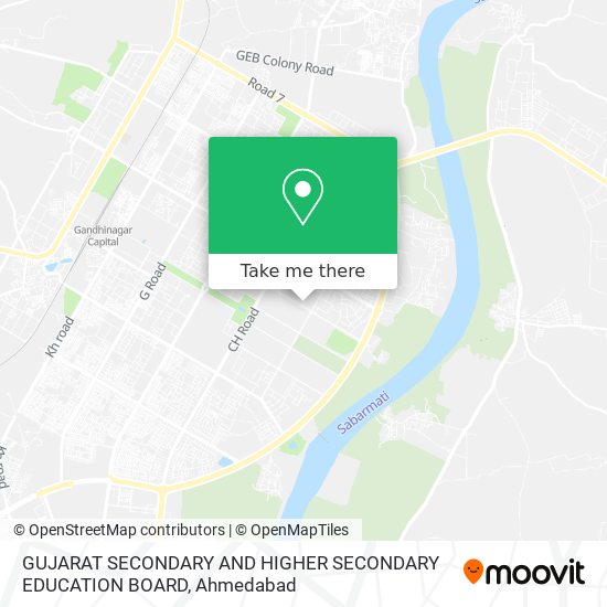 GUJARAT SECONDARY AND HIGHER SECONDARY EDUCATION BOARD map