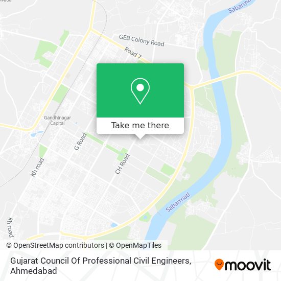 Gujarat Council Of Professional Civil Engineers map