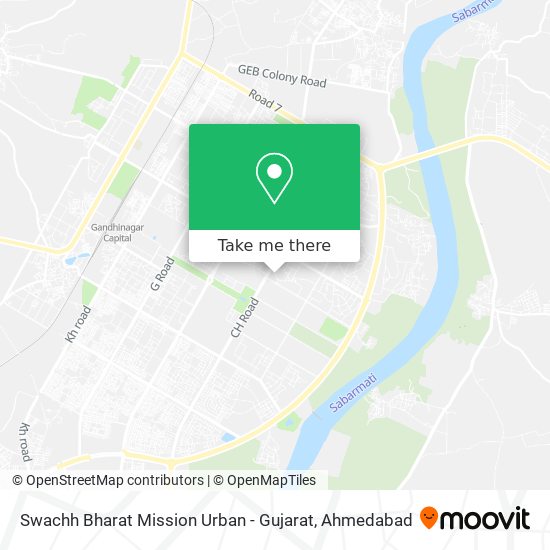 Swachh Bharat Mission Urban - Gujarat map