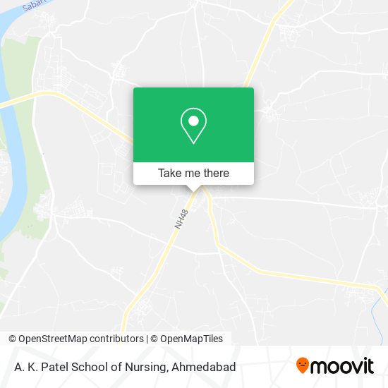 A. K. Patel School of Nursing map