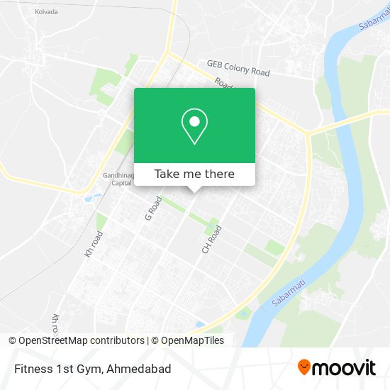 Fitness 1st Gym map