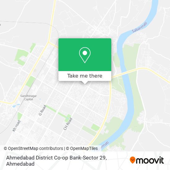 Ahmedabad District Co-op Bank-Sector 29 map