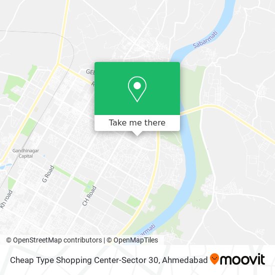 Cheap Type Shopping Center-Sector 30 map