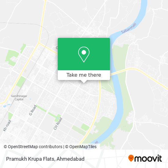 Pramukh Krupa Flats map