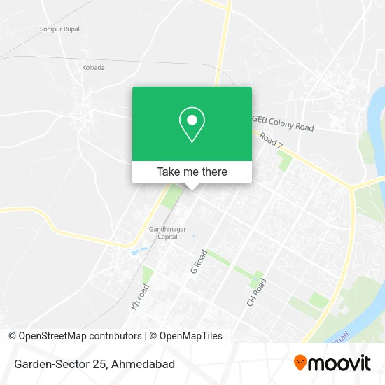 Garden-Sector 25 map