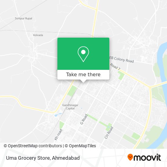 Uma Grocery Store map