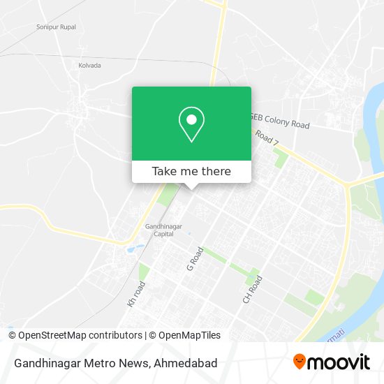 Gandhinagar Metro News map