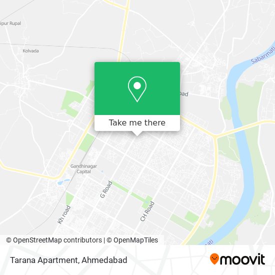 Tarana Apartment map