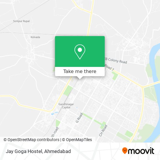 Jay Goga Hostel map