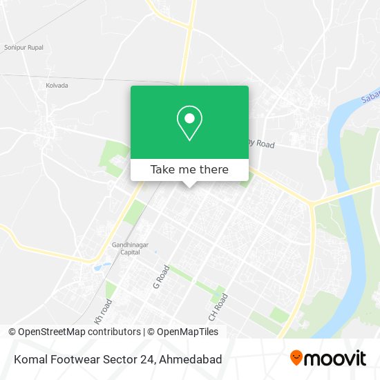 Komal Footwear Sector 24 map