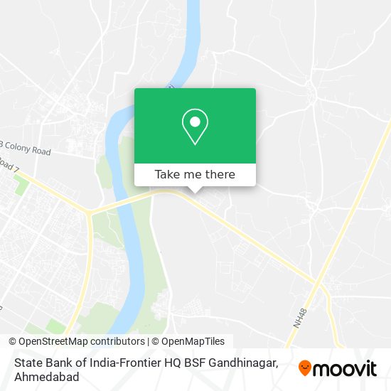 State Bank of India-Frontier HQ BSF Gandhinagar map