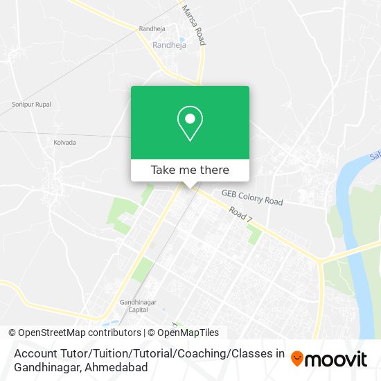 Account Tutor / Tuition / Tutorial / Coaching / Classes in Gandhinagar map