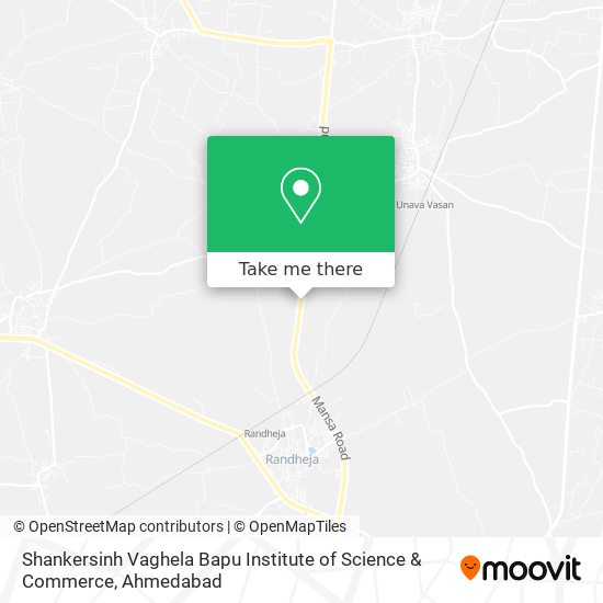 Shankersinh Vaghela Bapu Institute of Science & Commerce map