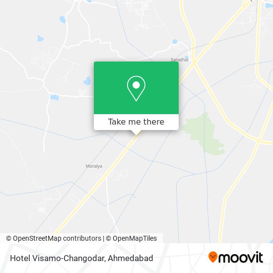 Hotel Visamo-Changodar map
