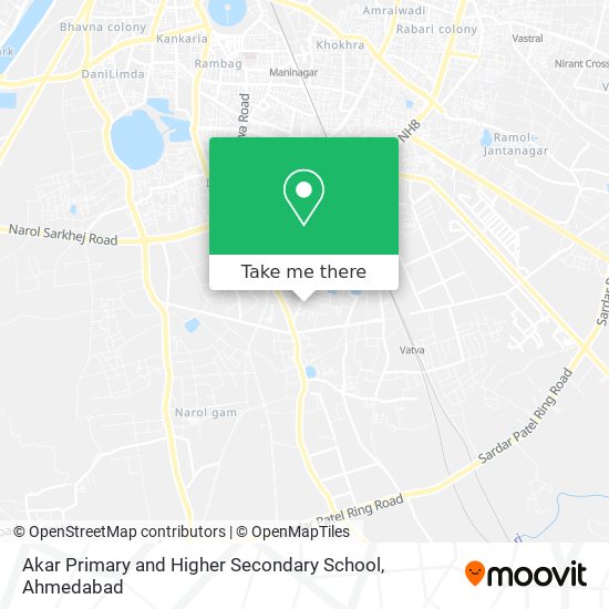 Akar Primary and Higher Secondary School map