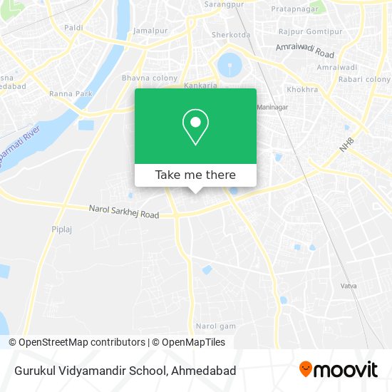 Gurukul Vidyamandir School map