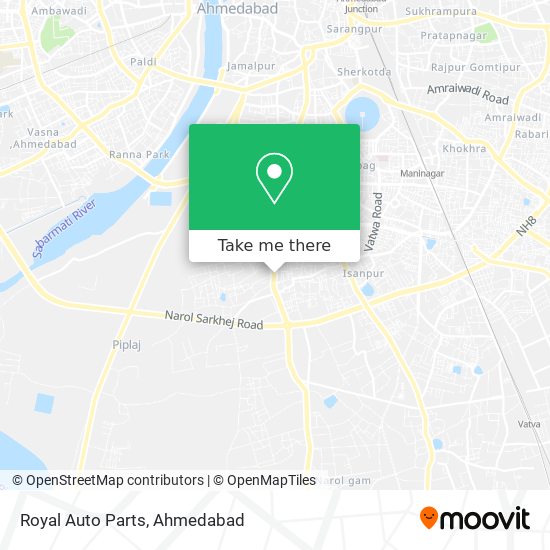 Royal Auto Parts map