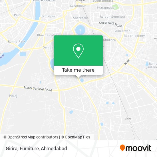 Giriraj Furniture map