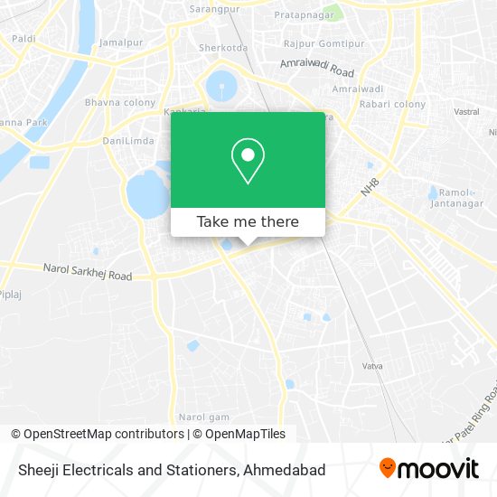 Sheeji Electricals and Stationers map