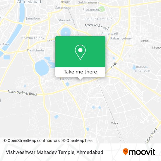 Vishweshwar Mahadev Temple map