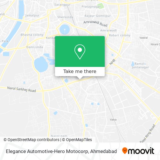 Elegance Automotive-Hero Motocorp map