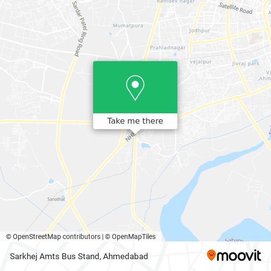 Sarkhej Amts Bus Stand map