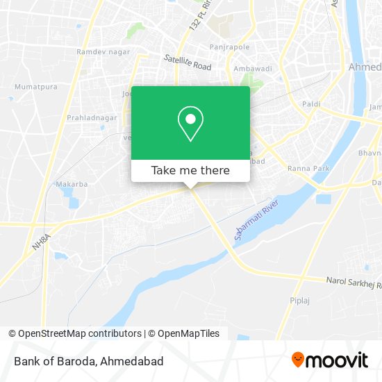 Bank of Baroda map