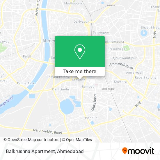 Balkrushna Apartment map