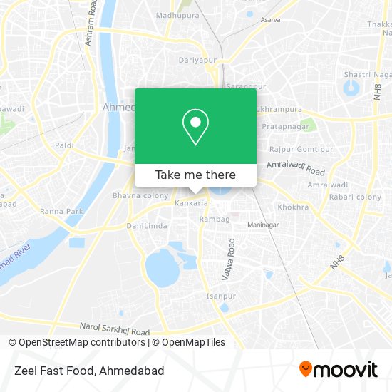 Zeel Fast Food map