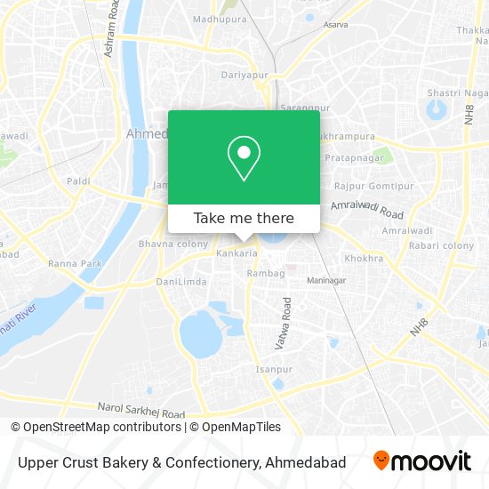 Upper Crust Bakery & Confectionery map