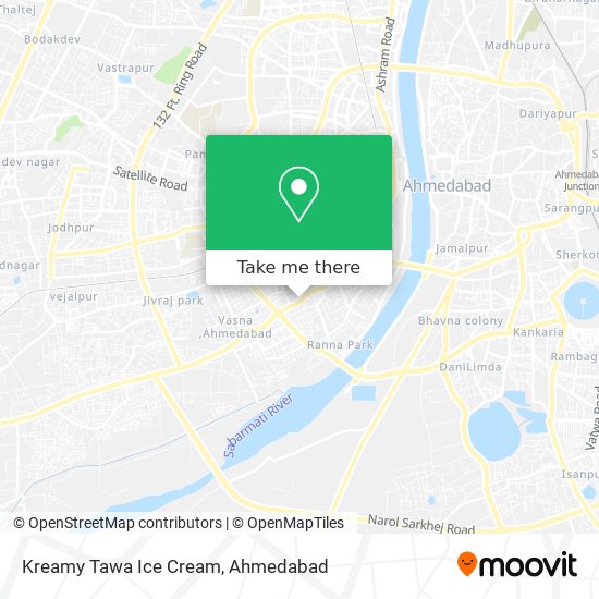 Kreamy Tawa Ice Cream map