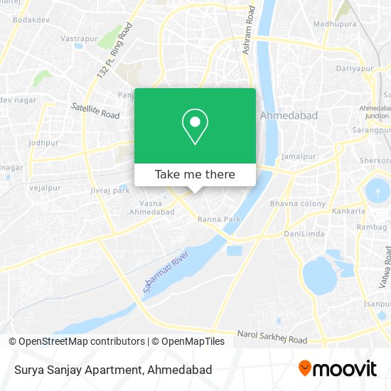 Surya Sanjay Apartment map