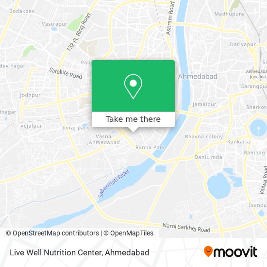 Live Well Nutrition Center map