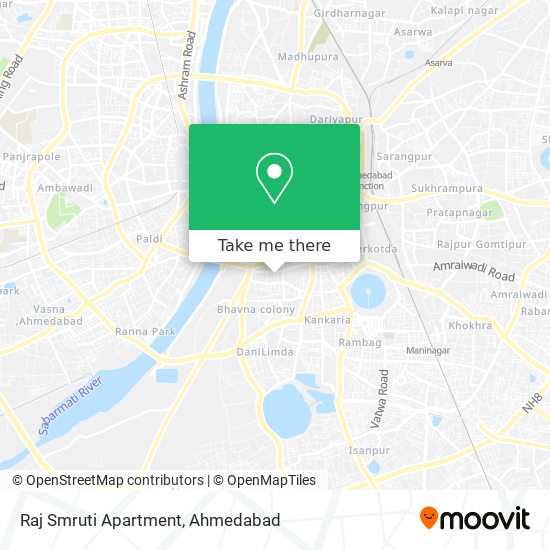 Raj Smruti Apartment map