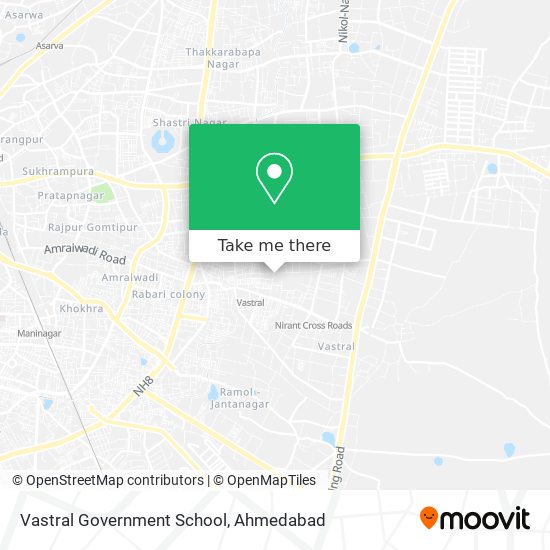 Vastral Government School map
