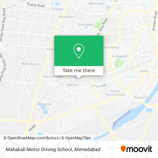 Mahakali Motor Driving School map