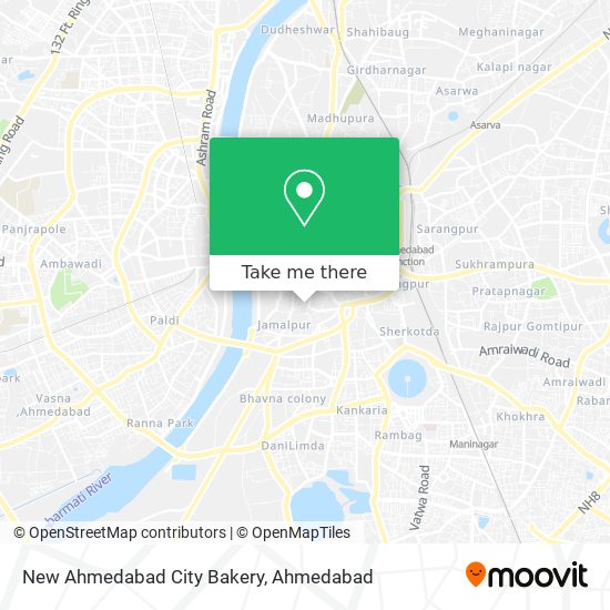 New Ahmedabad City Bakery map