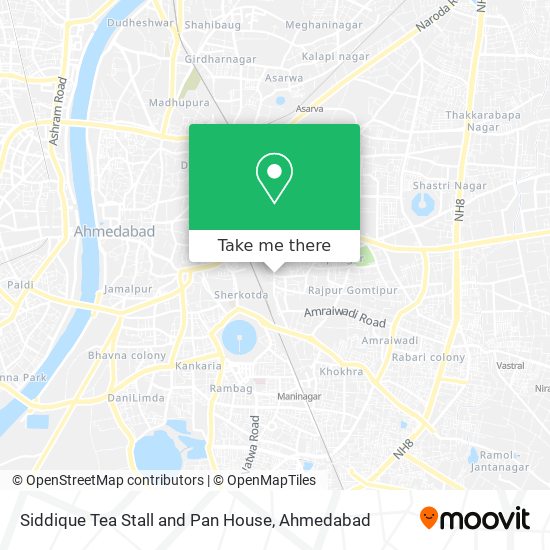 Siddique Tea Stall and Pan House map