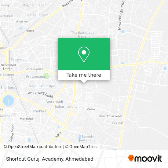 Shortcut Guruji Academy map