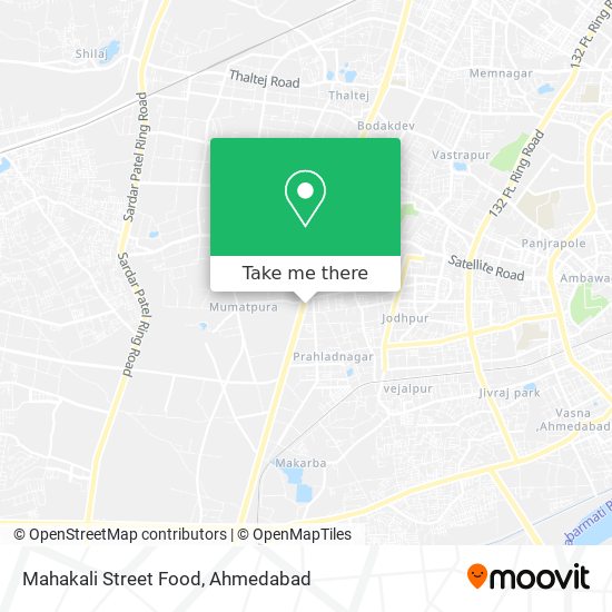 Mahakali Street Food map