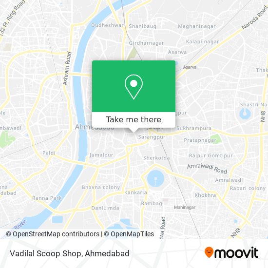 Vadilal Scoop Shop map