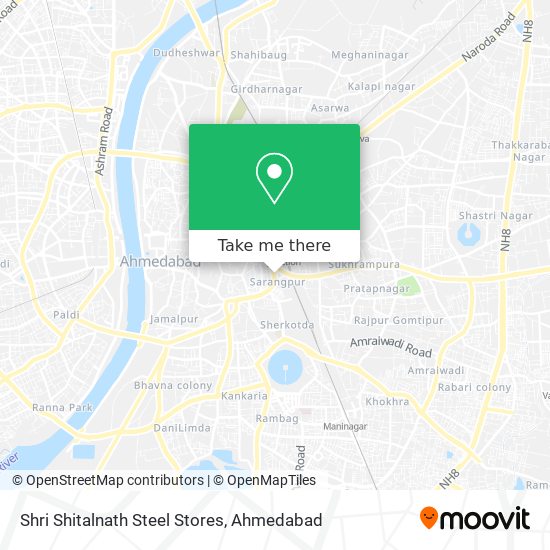 Shri Shitalnath Steel Stores map