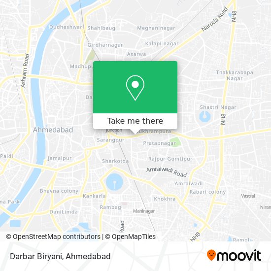 Darbar Biryani map