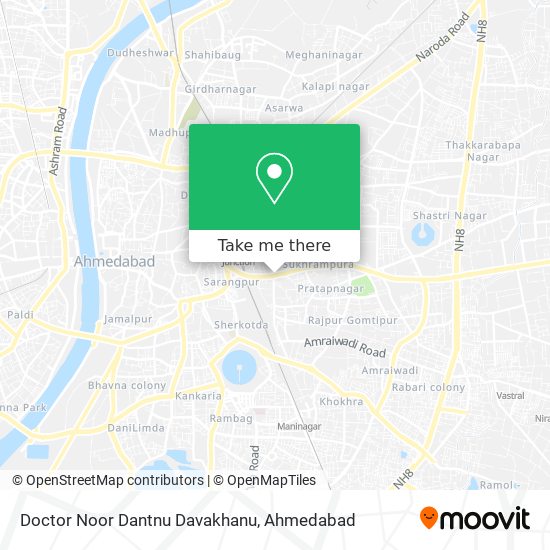 Doctor Noor Dantnu Davakhanu map