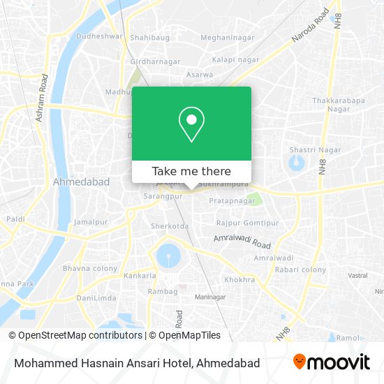 Mohammed Hasnain Ansari Hotel map